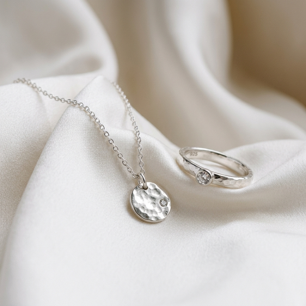 Luxury Silver Jewellery Background